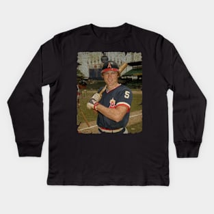 Brian Downing in Los Angeles Angels of Anaheim Kids Long Sleeve T-Shirt